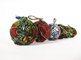 Indigo Blue Textile Ball Ornament