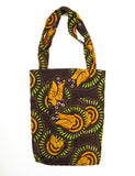 Market Tote Bag - Chocolate & Orange