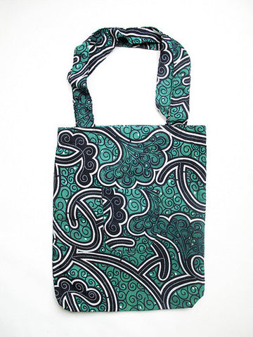 Market Tote Bag - Teal & Blue