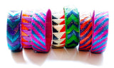 Imfumzo Bangles - Teal & Purple Diagonal