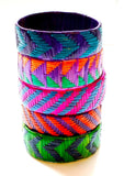 Imfumzo Bangles - Teal & Purple Diagonal