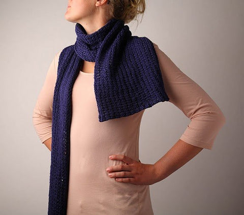 Knit Scarf Esperance - Navy