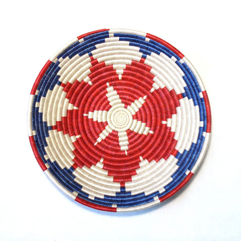 Red, White & Blue Burst Plateau Basket