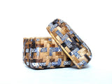 Banana and Textile Basket - Indigo Blue
