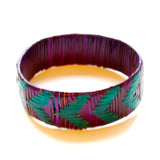 Imfumzo Bangles - Teal & Purple Diagonal